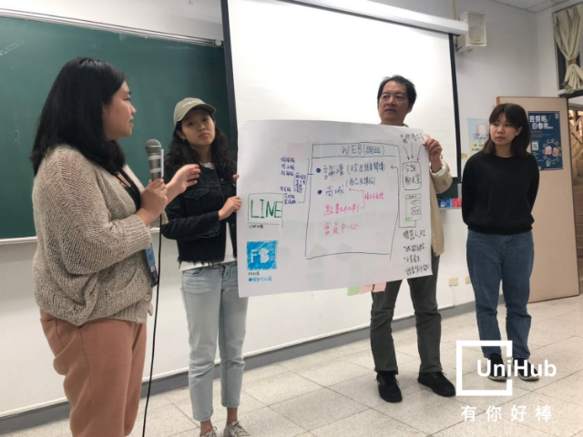 「爺奶分組聊天室」利用通訊軟體LINE，替退休族群擴大了交友圈。圖/UniHub提供